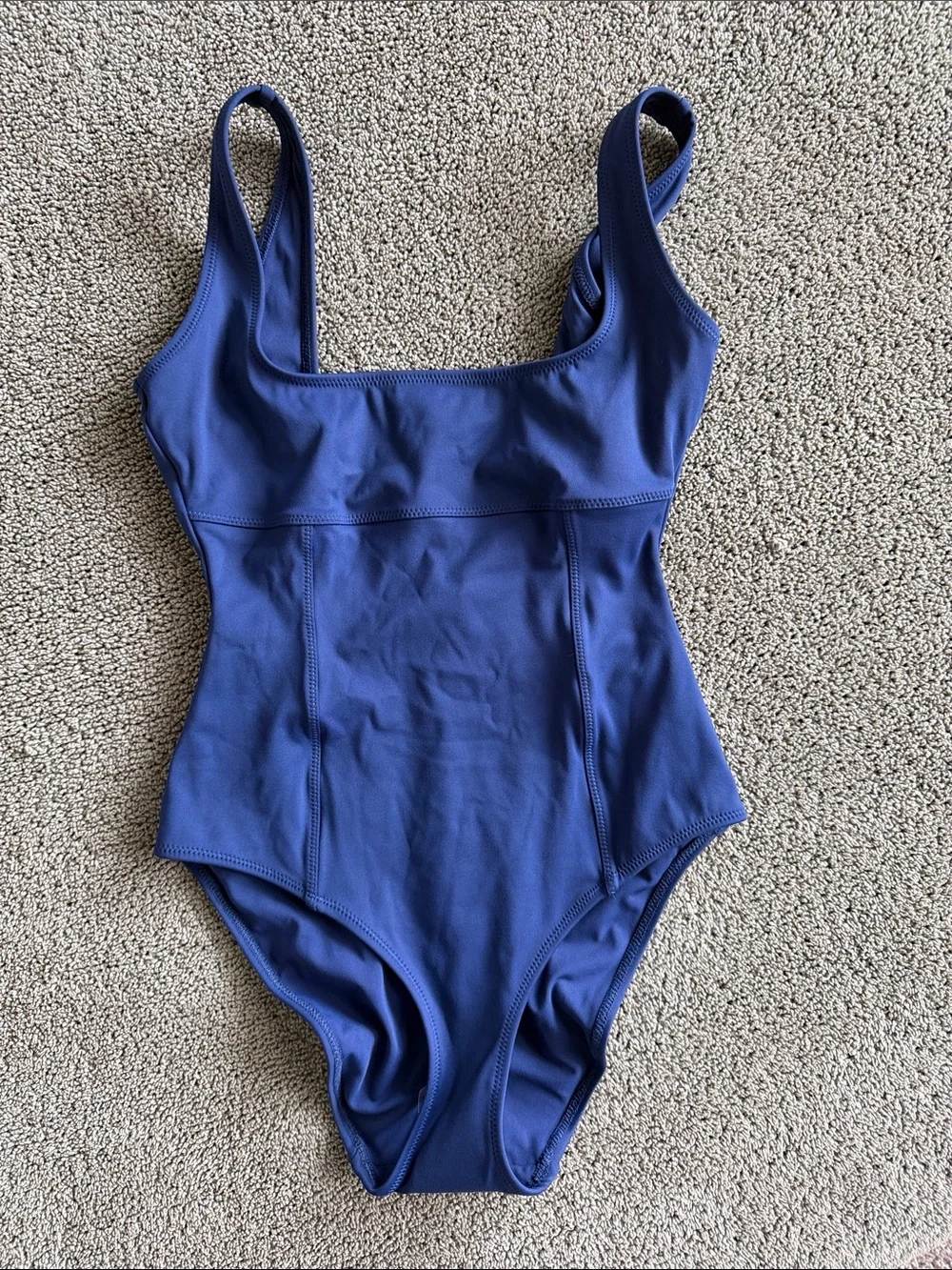 SKIMS Ocean Blue Scoop One-Piece Swimsuit